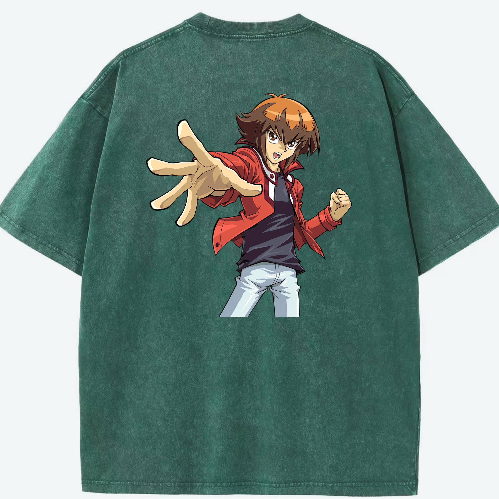 （画像用） 遊☆戯☆王 Yu-Gi-Oh! 綿100% ヴィンテージ風 半袖Tシャツ（背面プリント）